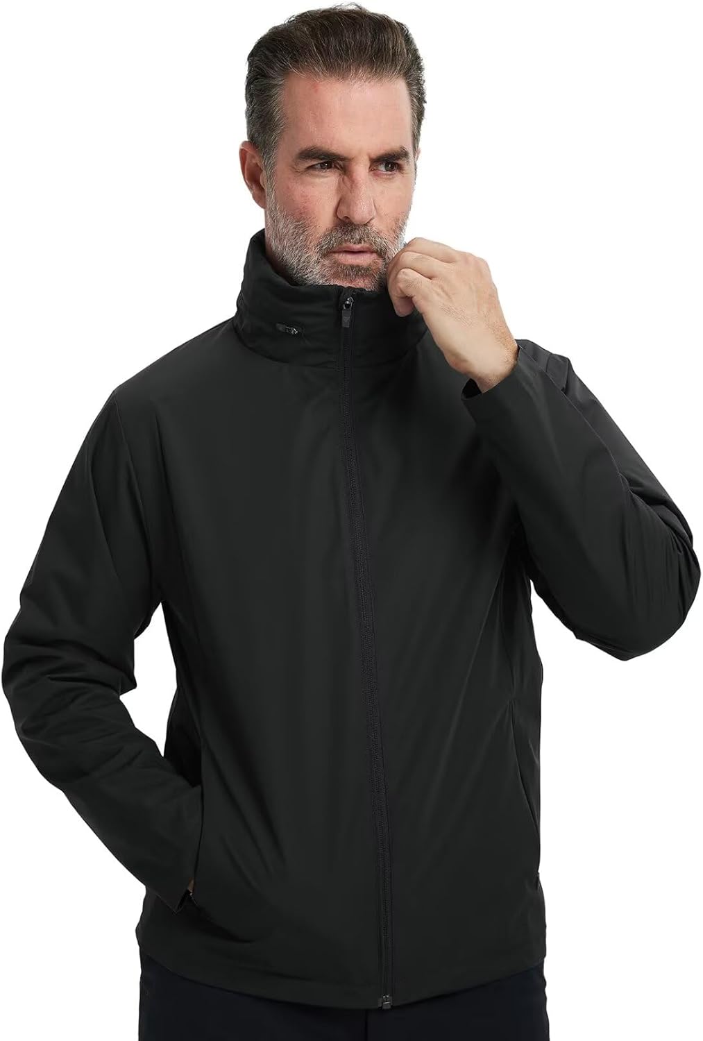 M MAELREG Mens Lightweight Jackets Water Resistant Windbreaker Packable Hooded Golf Jacket Men for Running Hiking - Image 2