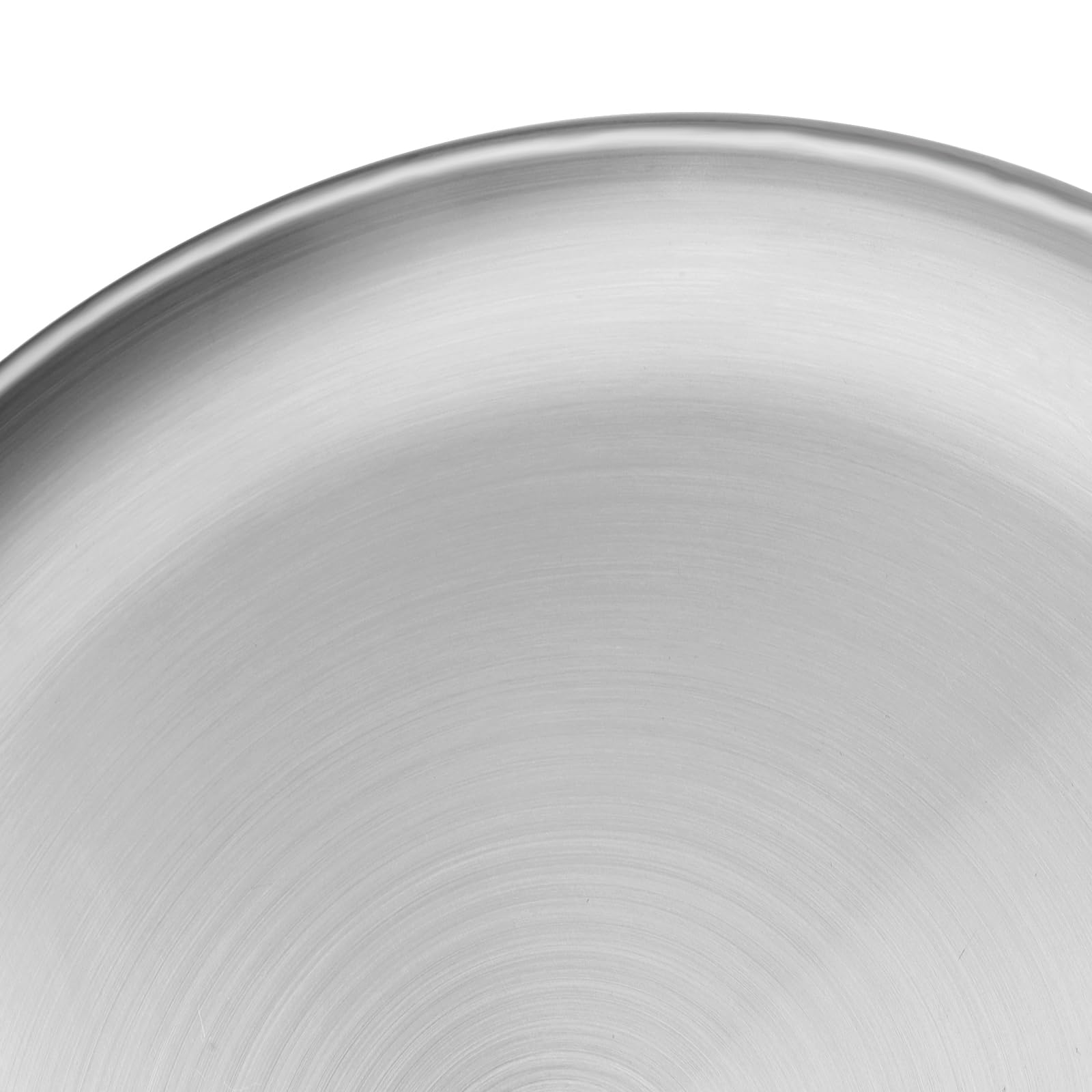 MUKCHAP 4 PCS 26cm Stainless Steel Dinner Plates, Silver Brushed Serving Plates, Metal Serving Dishes for Camping Steak Salad Snack - Image 4