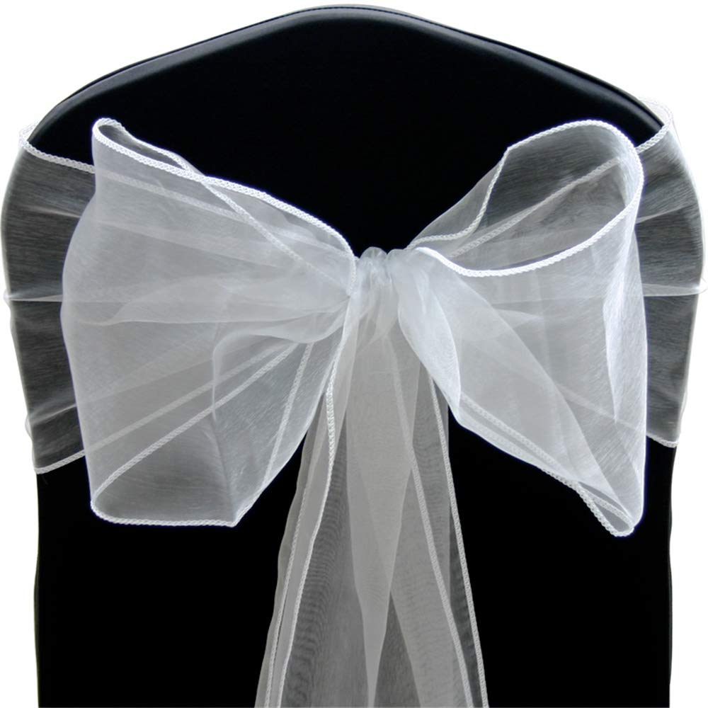 Time to Sparkle Pack of 30 Organza Sashes 22x280cm (Silver Cloud)