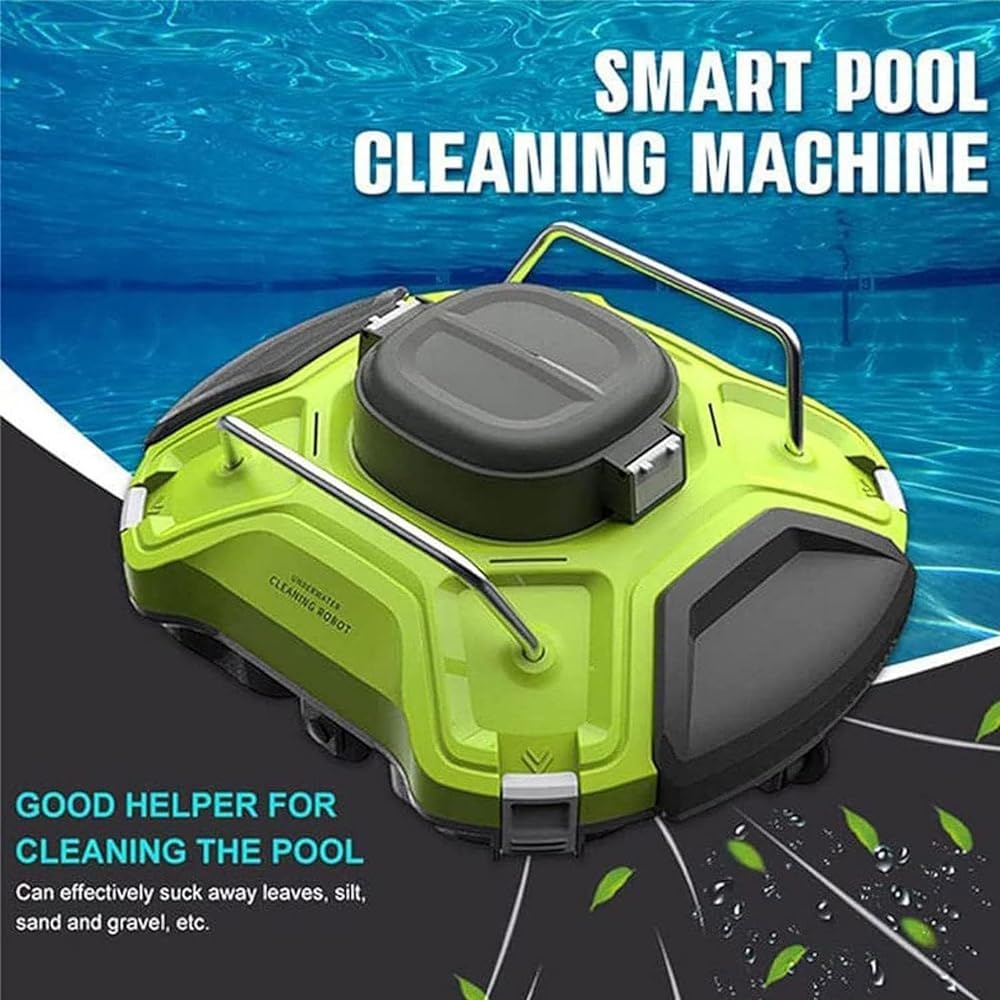 Robot nettoyeur de piscine entièrement automatique avec navigation intelligente, filtre à chargement par le haut, escalade murale pour piscines jusqu'à 550 m²