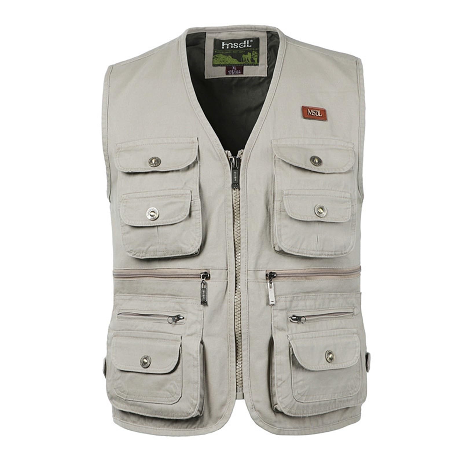 Wygwlg Gilet da Uomo Multitasche, Giacca Antivento
