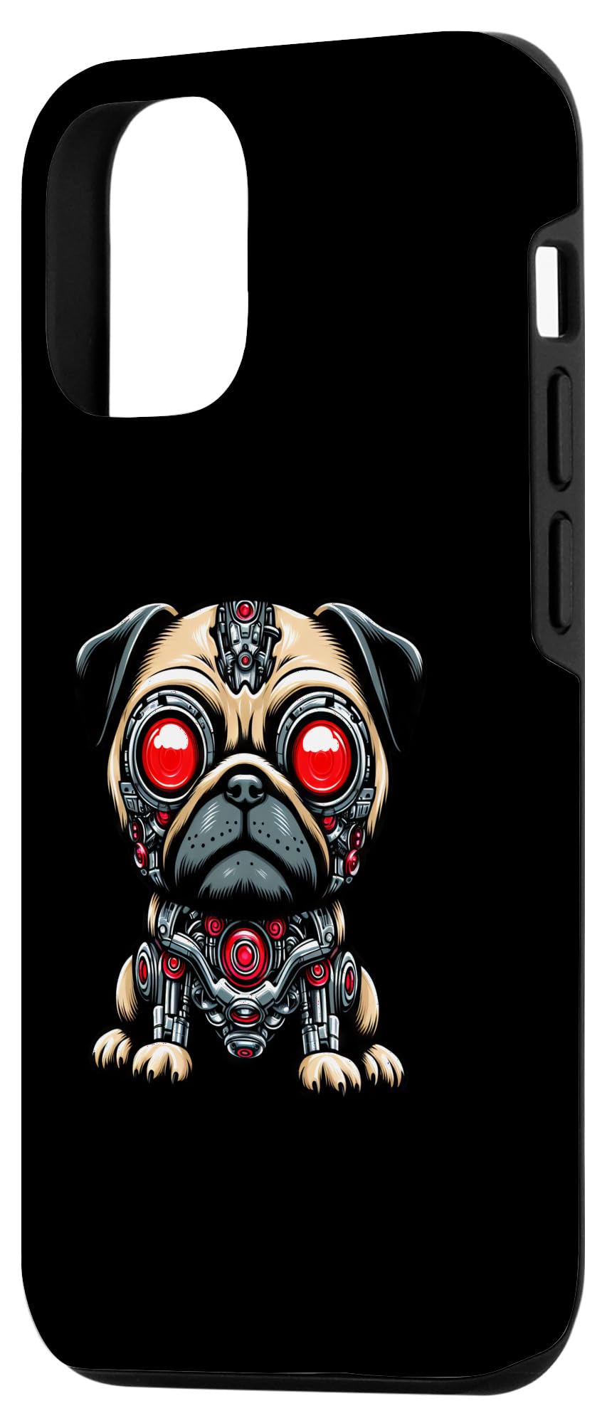 Amazon.co.jp: iPhone 15 パグロボット 犬 サイボーグ スマホケース 