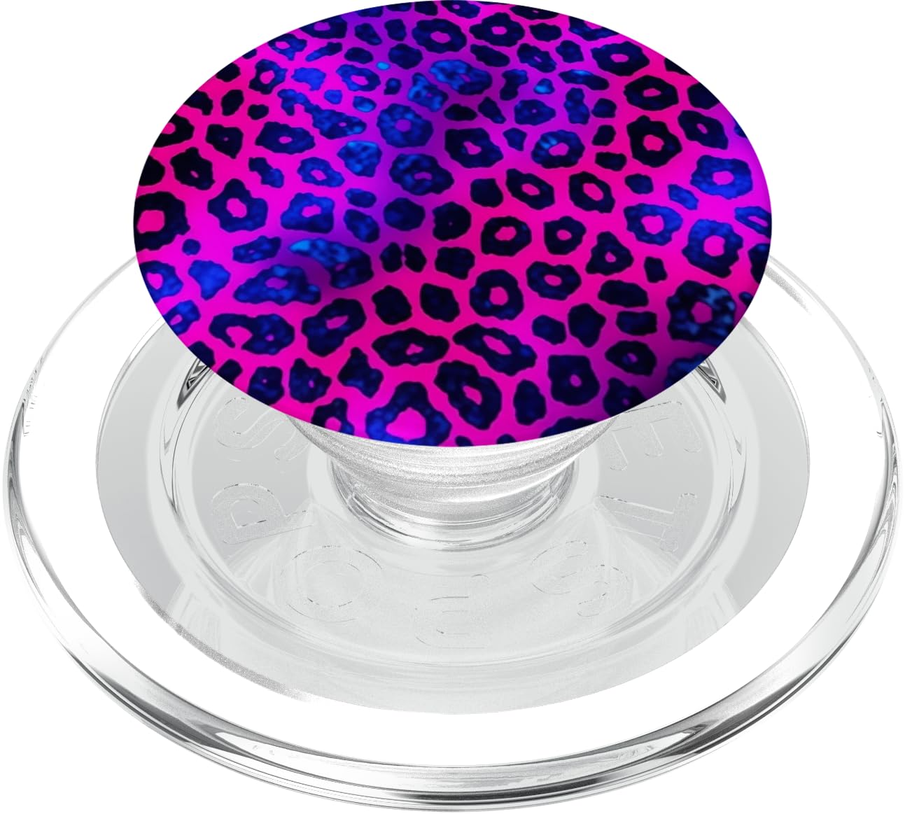 Colorful Purple Leopard Print PopSockets PopGrip for MagSafe