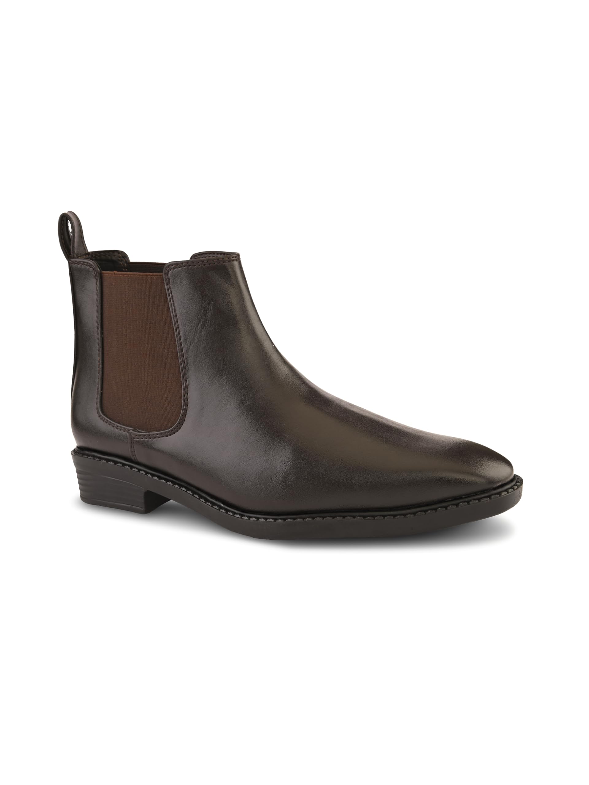 stanphord Men’s Brown Chelsea Boots | Slip-On Formal Ankle Boots for Men | Smooth Synthetic Leather | Office Wear Shoes - TPZN 2226 BROWN-7-picture-12