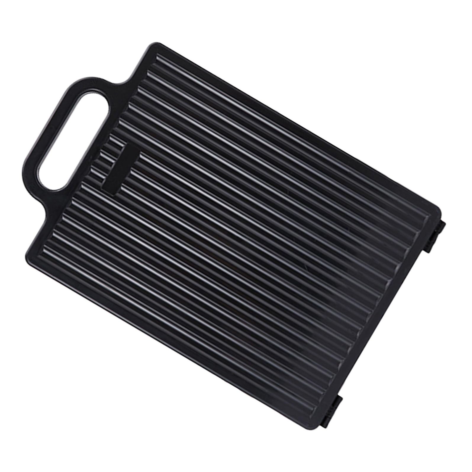 Specchio Doppio per Parrucchiere Pieghevole in Vetro e Plastica Vassoio Ergonomico Nero per Styling e Salone Professionale Stili multipli