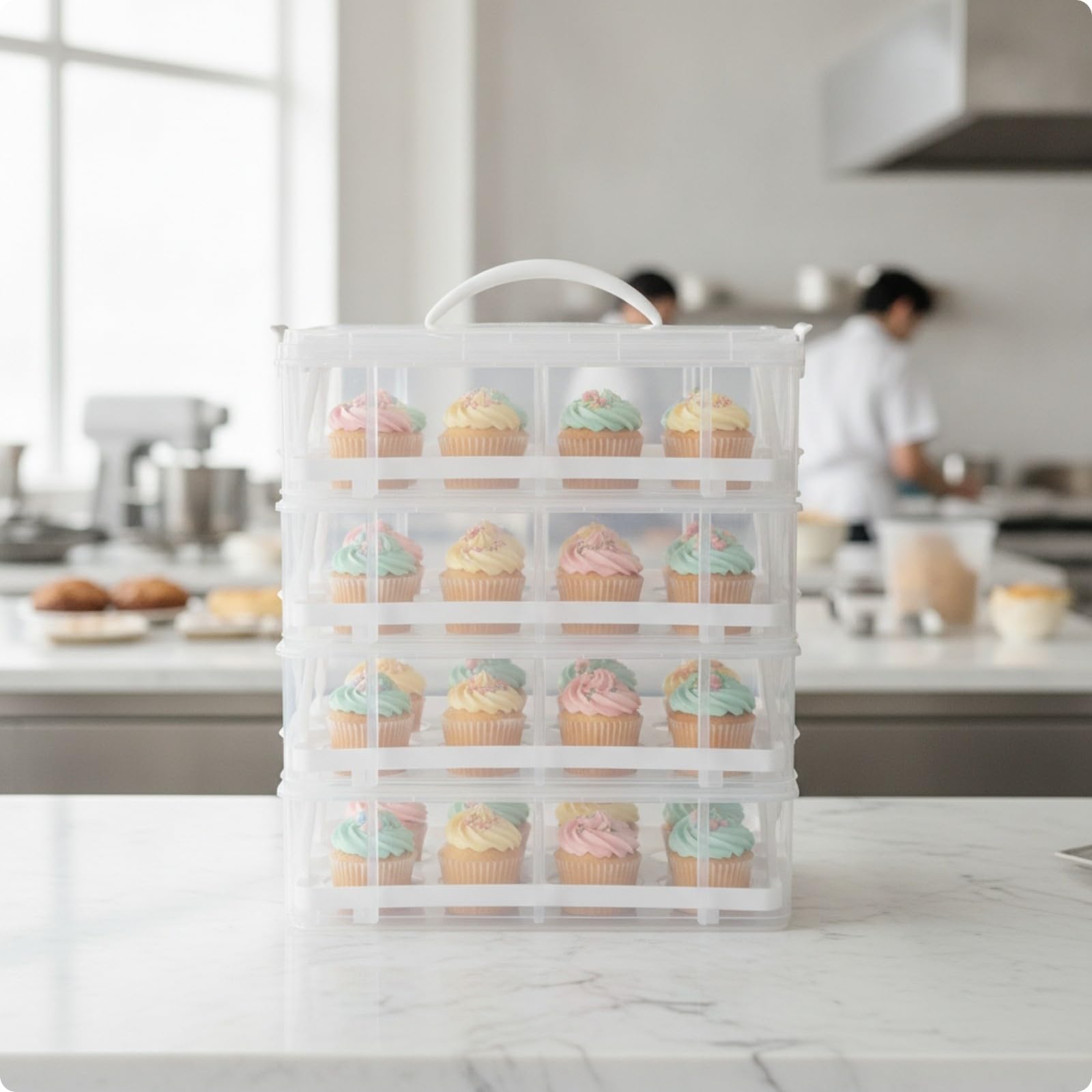 Qianly Scatola per Torte con Coperchio, style to 1,