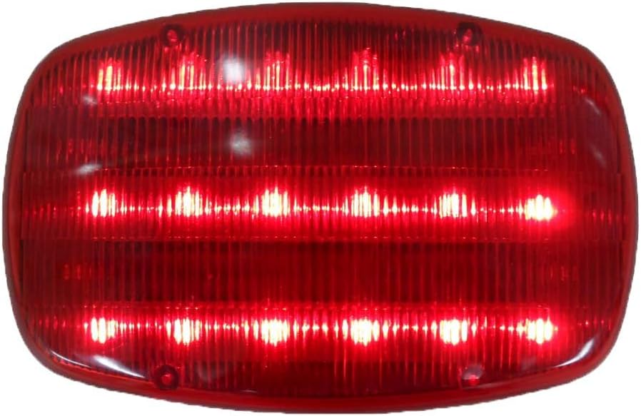 2 Pack Safety Double Function LED Light in Red | 6.5" x 4" x 1.5" | Magnetic & Free-Standing | Dual Flashing Modes | 1¼ Mile (2 km) Visibility | Ideal for Vehicle & Road Side Emergency