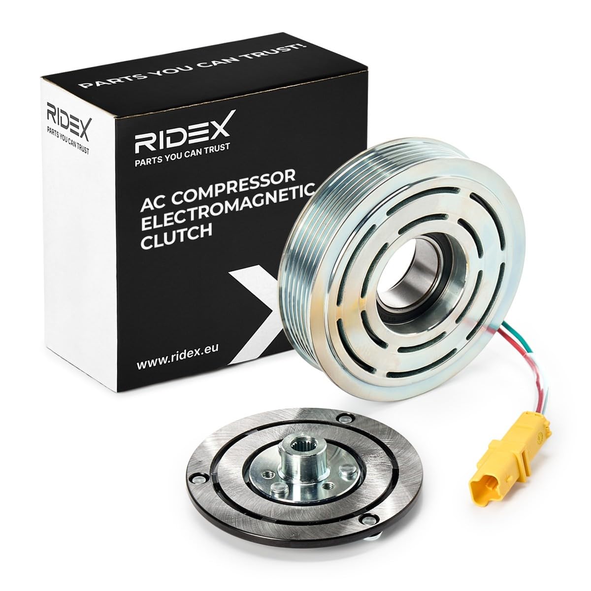 RIDEX 1236M0005 Acoplamiento magnético compresor del aire acondicionado Compatible con PEUGEOT 208 I Hatchback CA, CC