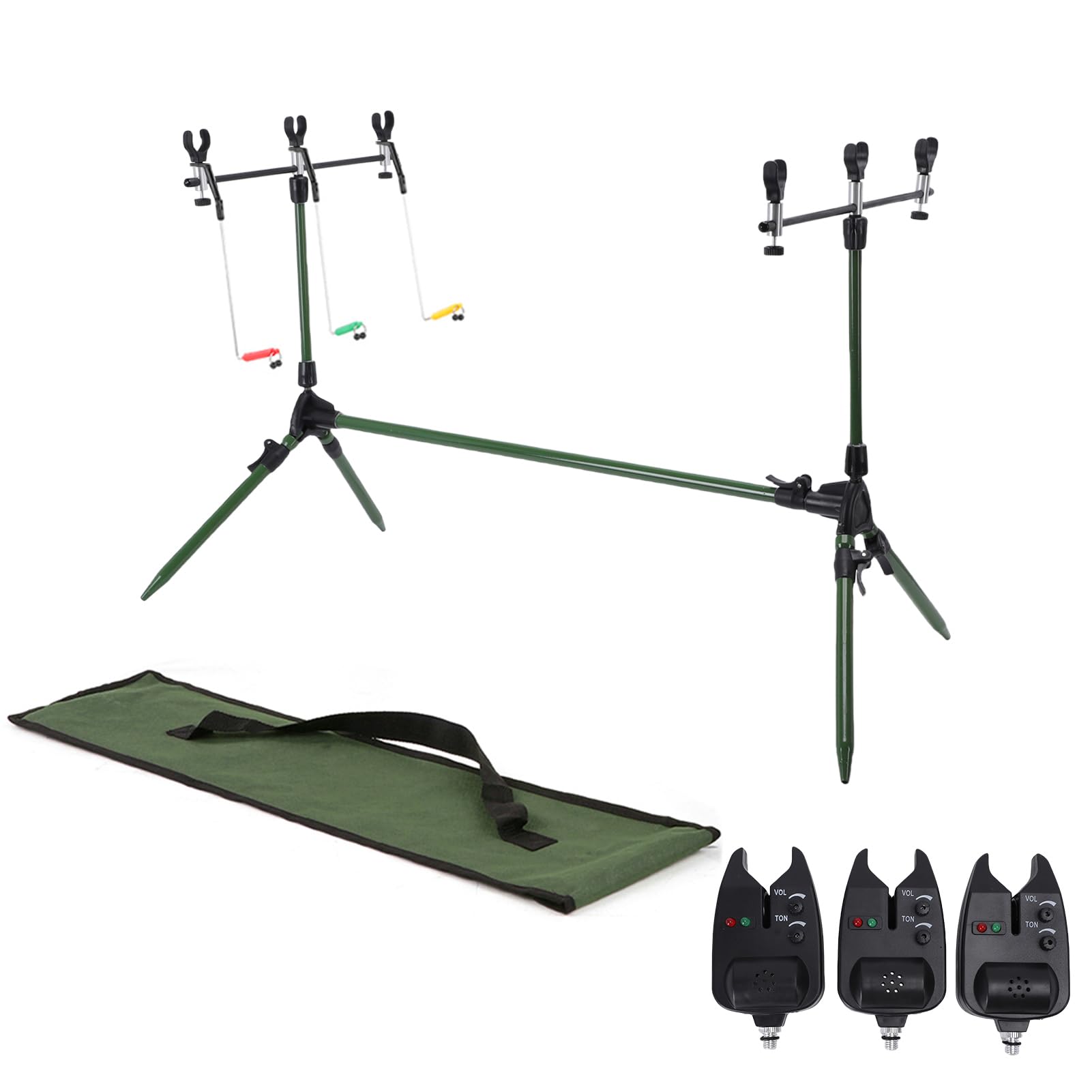Soporte Ajustable Retráctil para Caña de Pescar de Carpa, Accesorio Universal de Alta Resistencia