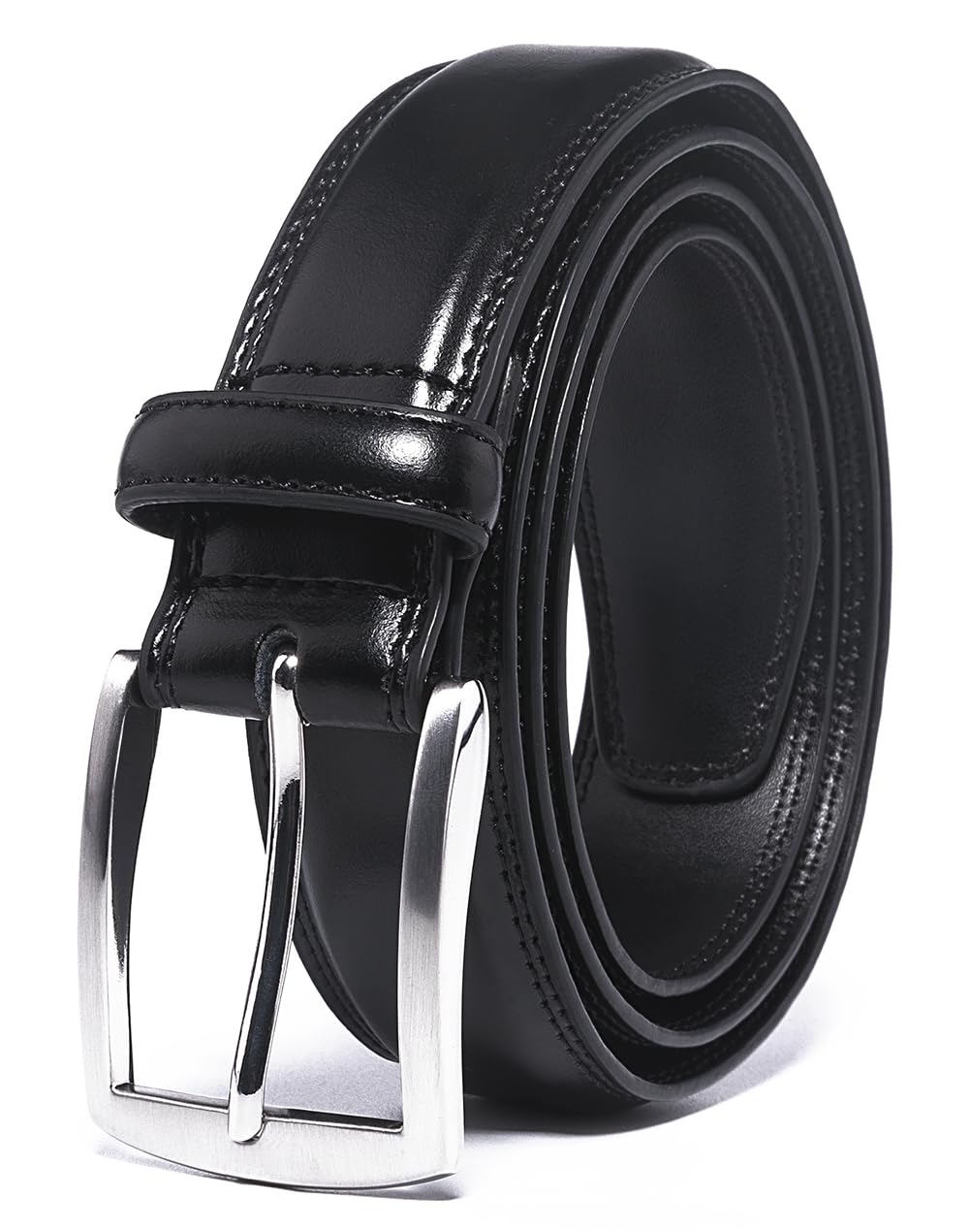 Fabio Valenti Men's Black Belts For Handmade Genuine Leather, 100% Cow Leather, Classic And Fashion Designs (32/34, )