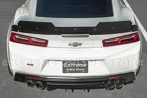 Miniatura 3 de Repuesto para todos los modelos Chevrolet Camaro 2016  1LE extendido estilo V2 plástico ABS negro mate añadir en la tapa trasera del maletero ala