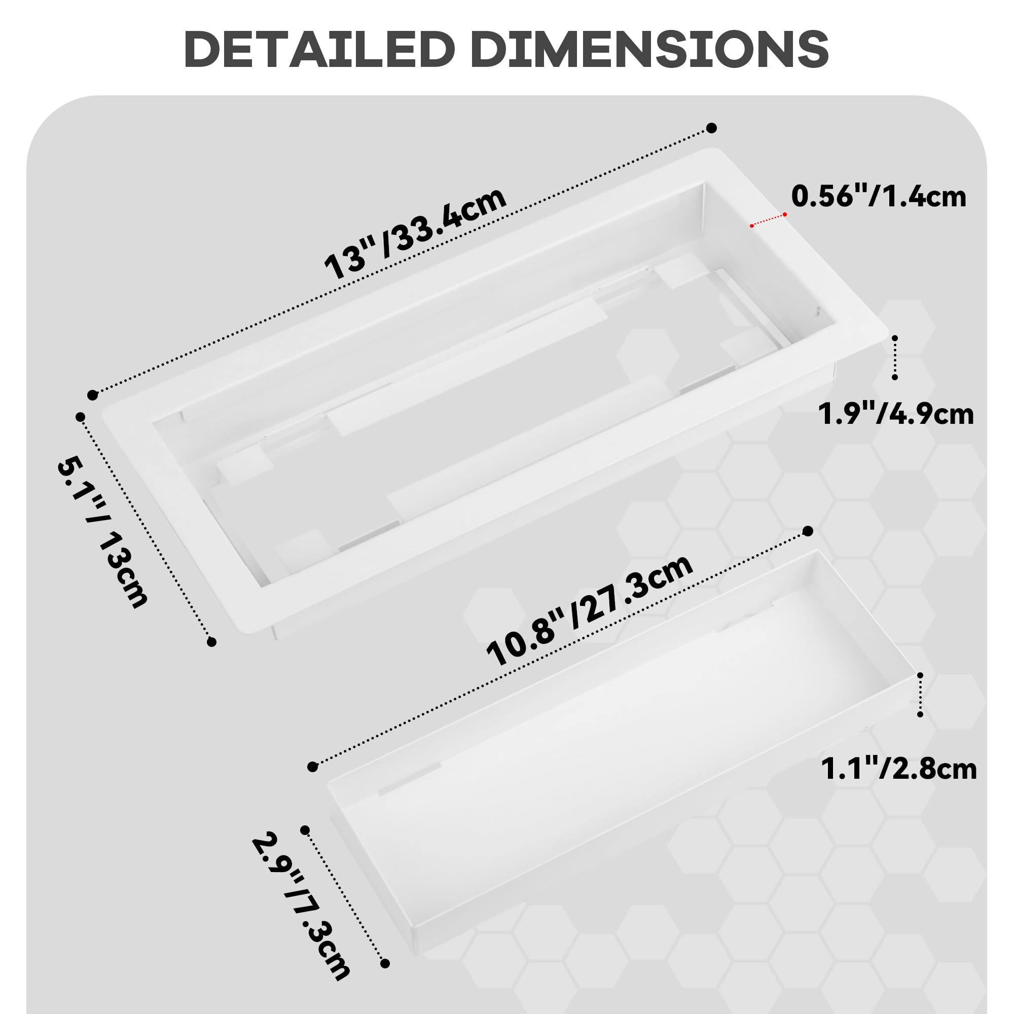 Bodenbelüftungsöffnungen, 10 x 30,5 cm, robuste Stahlbodenregister, begehbare Bodenlüftungsabdeckungen, unverstellbare Lüftungsschlitze für Boden, Zuhause, Büro, Weiß, 10 Stück