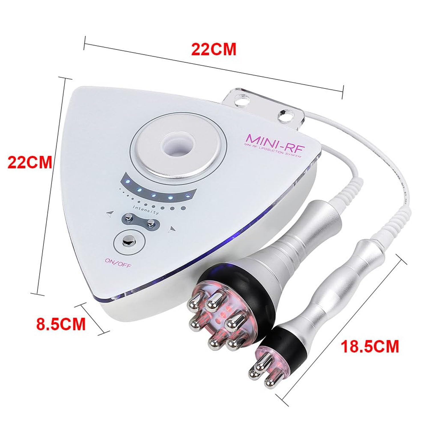 Aparato de Radiofrecuencia Facial y Corporal Antiedad Reafirmante | Masajeador de Radiofrecuencia Corporal, Anticelulítico y Reafirmante Potente, Aparato Reafirmante Facial para Doméstico
