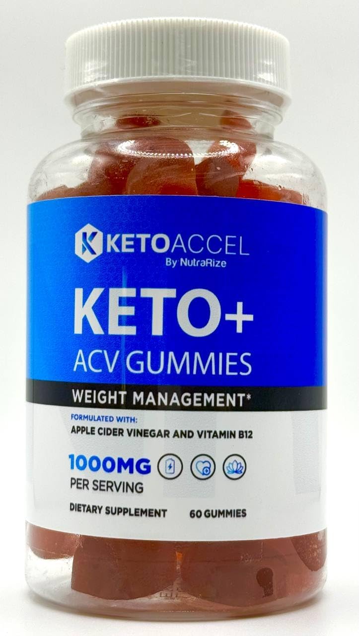 (3 Pack) Keto Accal ACV Gummies for Weight Loss, KetoAccal Keto+ACV Advanced Formula, All-Natural Apple Cider Vinegar Gummy, Premium Keto Accelerator Support, Official Gomitas Reviews (180 Gummies)