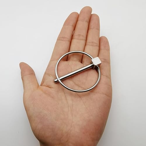 Miniatura 4 de Par de acero inoxidable 316 de diámetro. 0.177 in (316 pulgadas) Tractores agrícolas Remolques excavadoras Lynch Pin enganche pasadores remolque