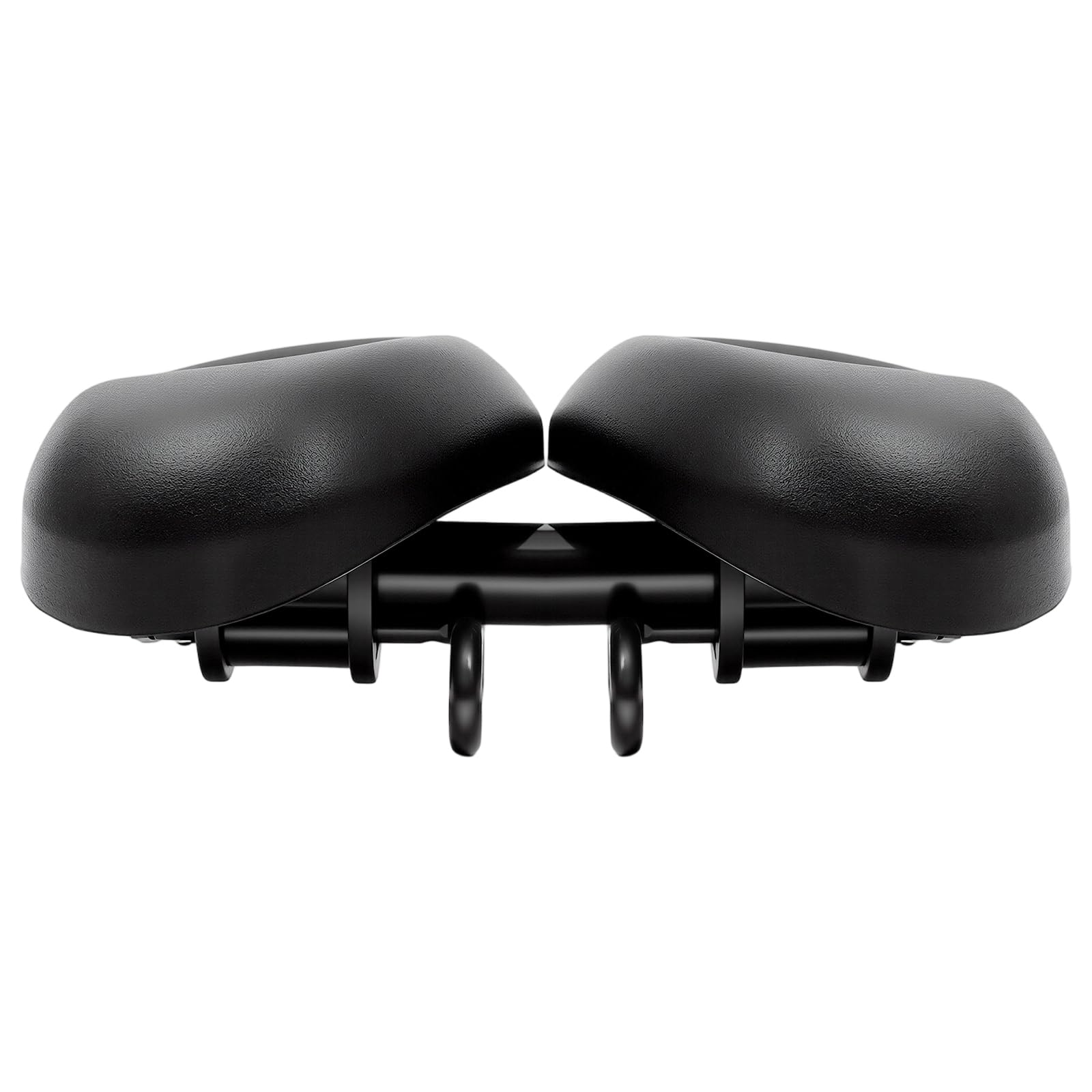 Cómodo sillín de bicicleta sin nariz, absorción de impactos, almohadilla doble, sillín ergonómico, suave, ajustable, sillín de bicicleta profundo, asiento de bicicleta de montaña impermeable para