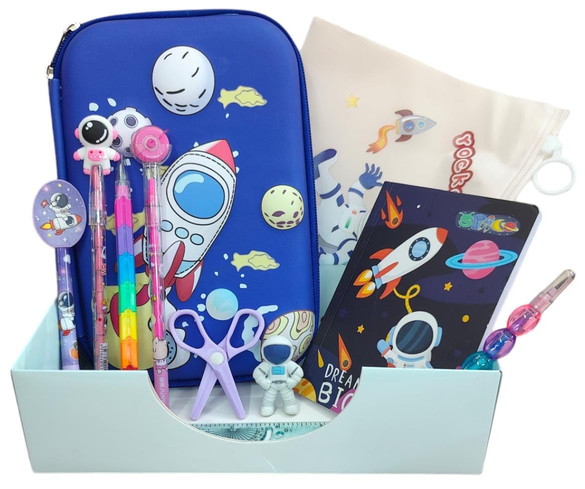 AMANVANI Space Stationery Kit Set For Boys Combo of 11 Stationery Items Dream Space Stationery Kit Set For Boys Stationery Gift for Kids, Birthday Return Gifts for Kids (B0CWXZ2HJX) Amazon Price History, Amazon Price Tracker
