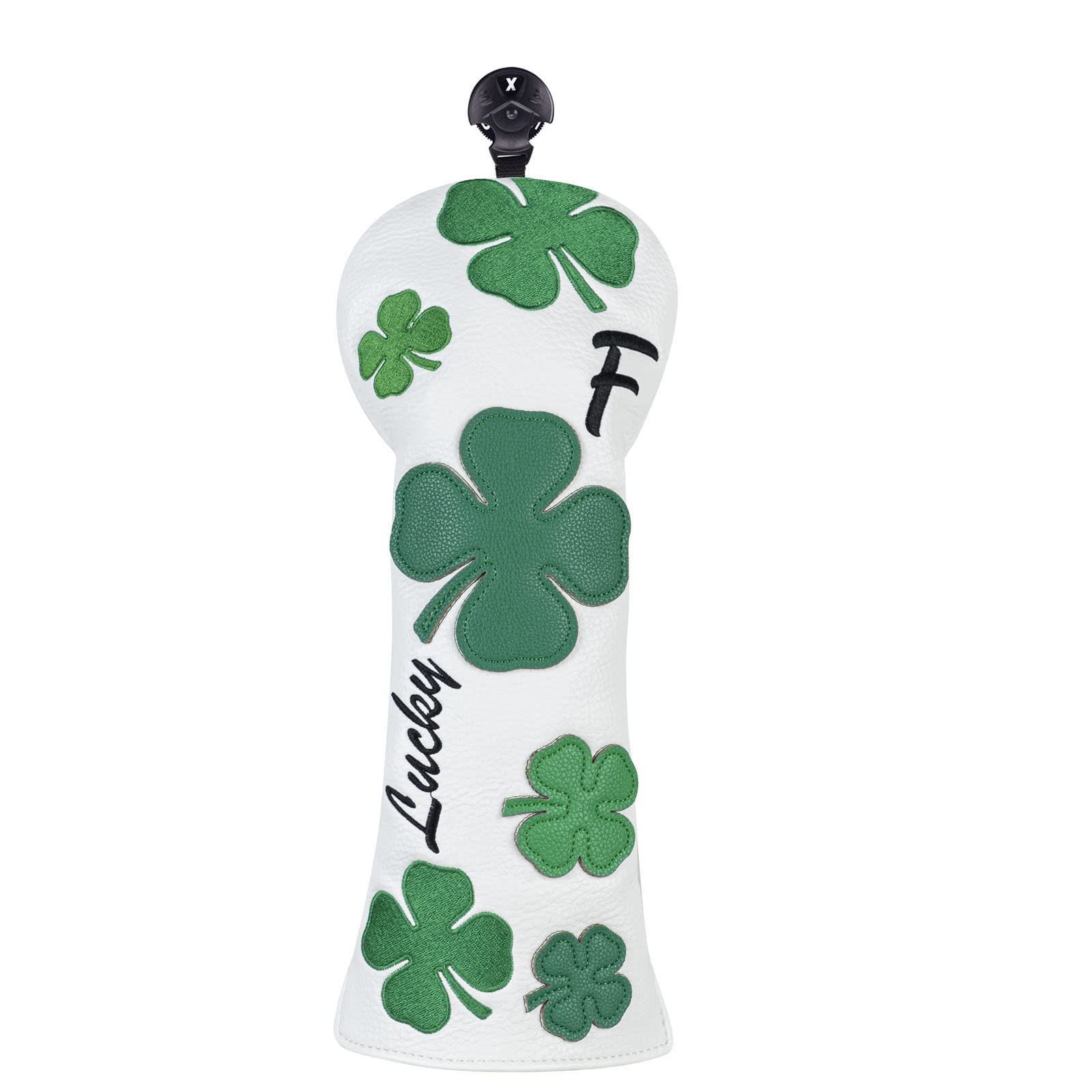 Craftsman Golf White Clover Golf Club Cover Fairway Wood Headcover Travel Protector