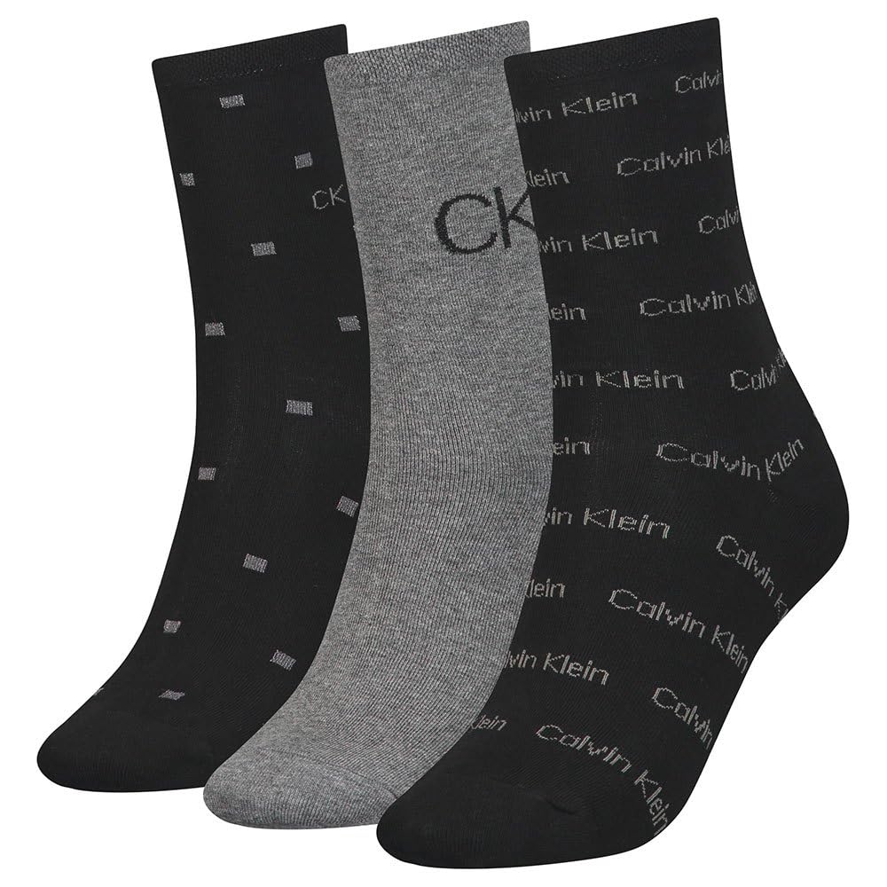 Calvin Klein Women's Lurex Socks Gift Box 3 Pack