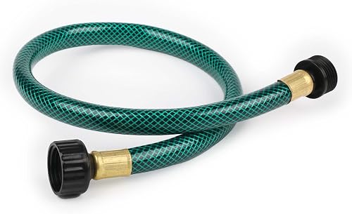 Garden Hose Leakproof for Gardener: 1/2” PVC Water Hoses with GHT Fittings - 2 FT No Kink and Flexible for Outdoor