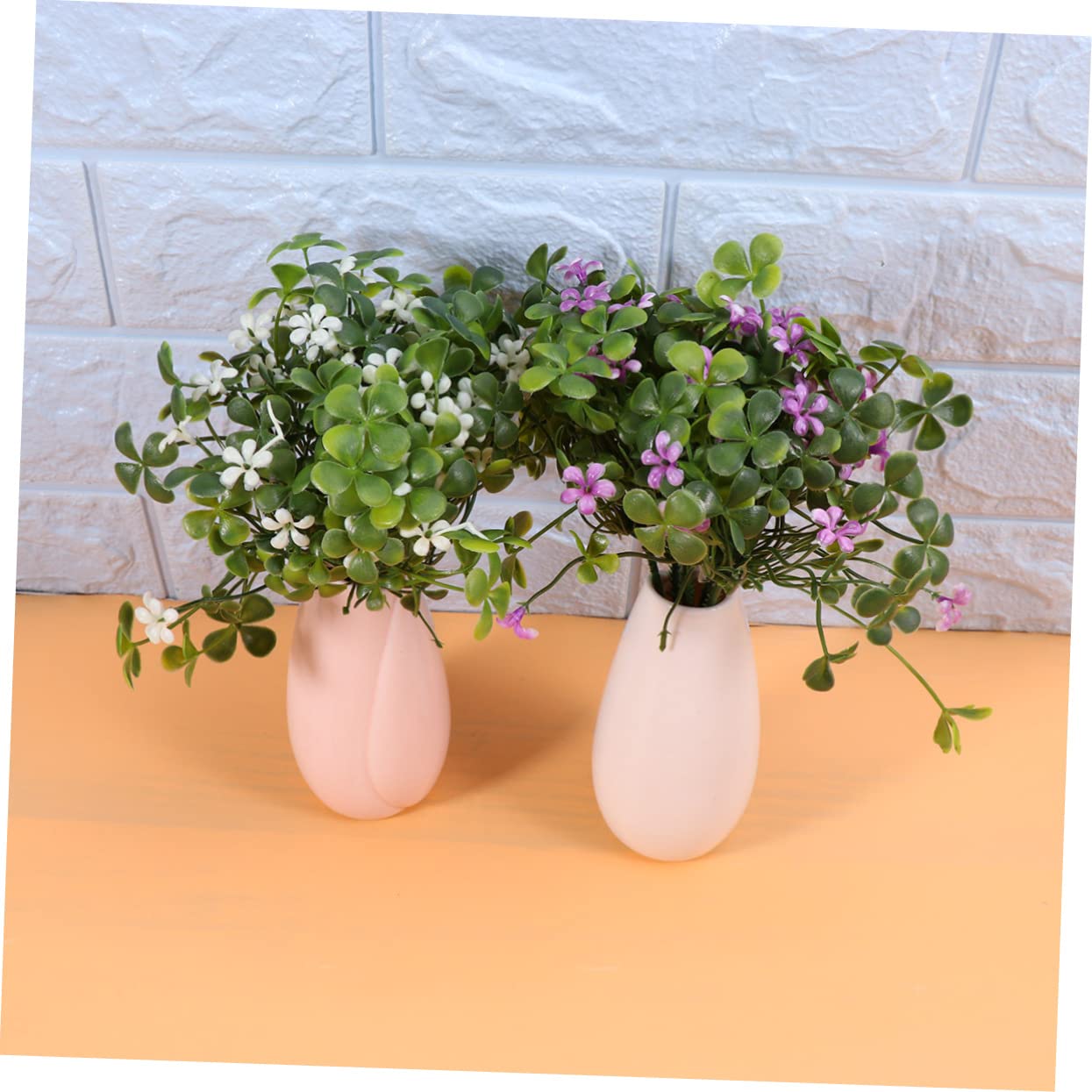 DECHOUS 2 Sets Simulierte Mini-sukkulenten Kunststoff-blumendekoration Dürreresistent Stilvolles Grün für Ihren Wohnraum Stück