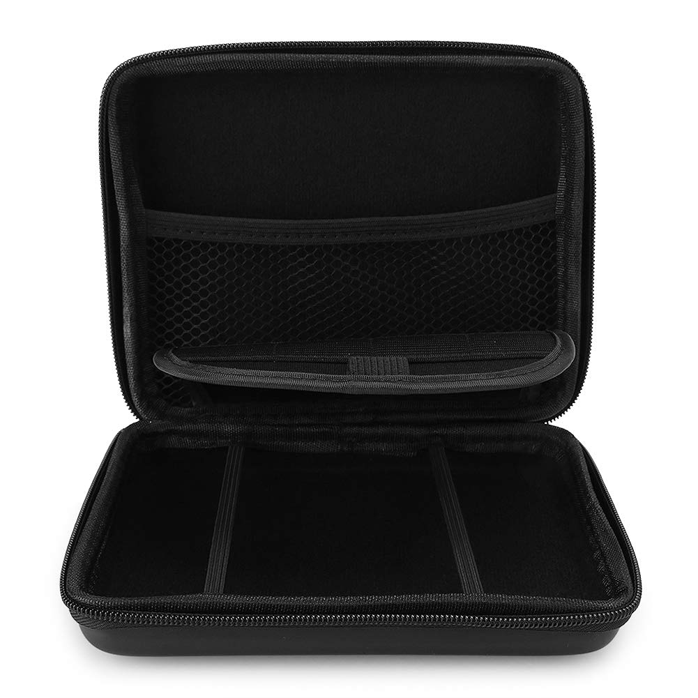 Ausla Custodia Protettiva, Custodia Protettiva Rigida in Eva per Console di Gioco, Portatile con Allacciatura, Progettata per 2DS, Antipolvere e Antiurto (Black)