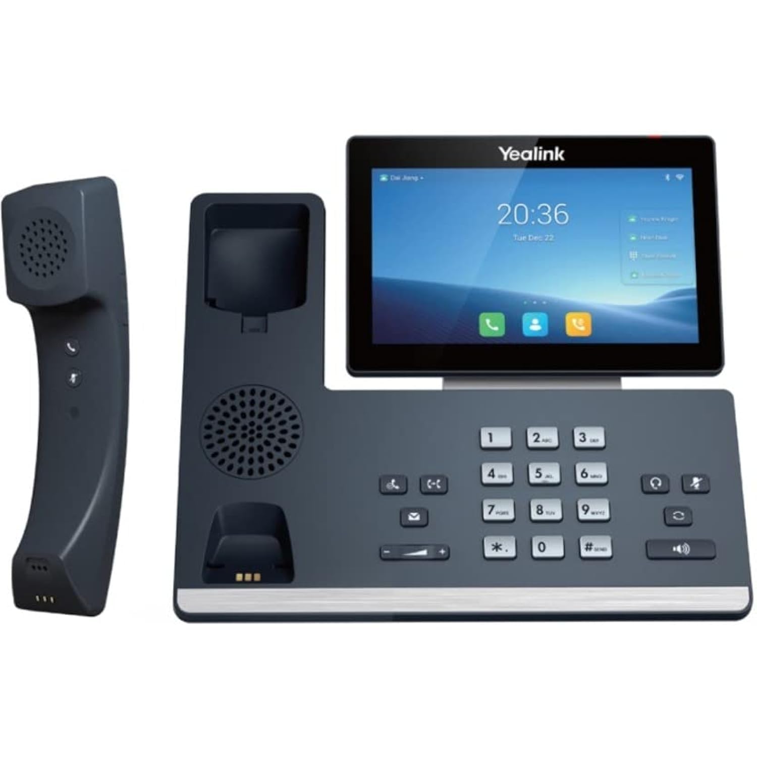 T58W Pro IP Phone - Corded/Cordless - Corded/Cordless - Bluetooth, Wi-Fi, DECT - Wall Mountable, Desktop - Classic Gray