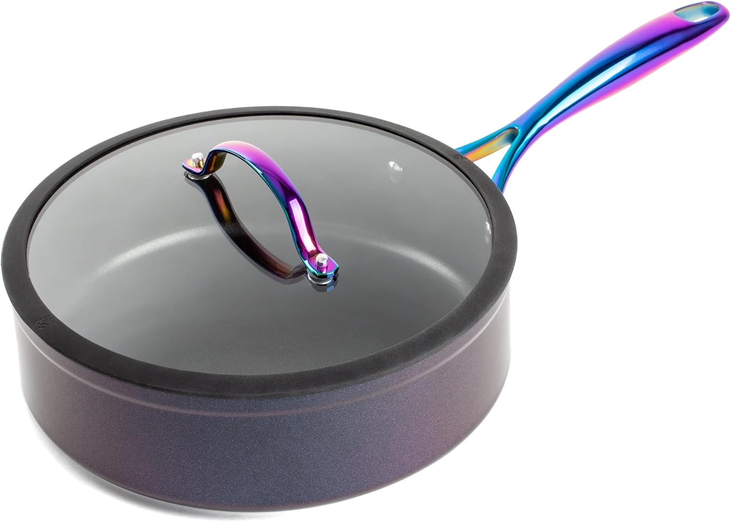 Set 12-Piece Nonstick Ceramic Cookware Set Thyme & Table Rainbow/Ideal for cooking exquisite dishes/Mom needs it/Ideal product for Chef/This product should not be missing in your home, 21x14x7