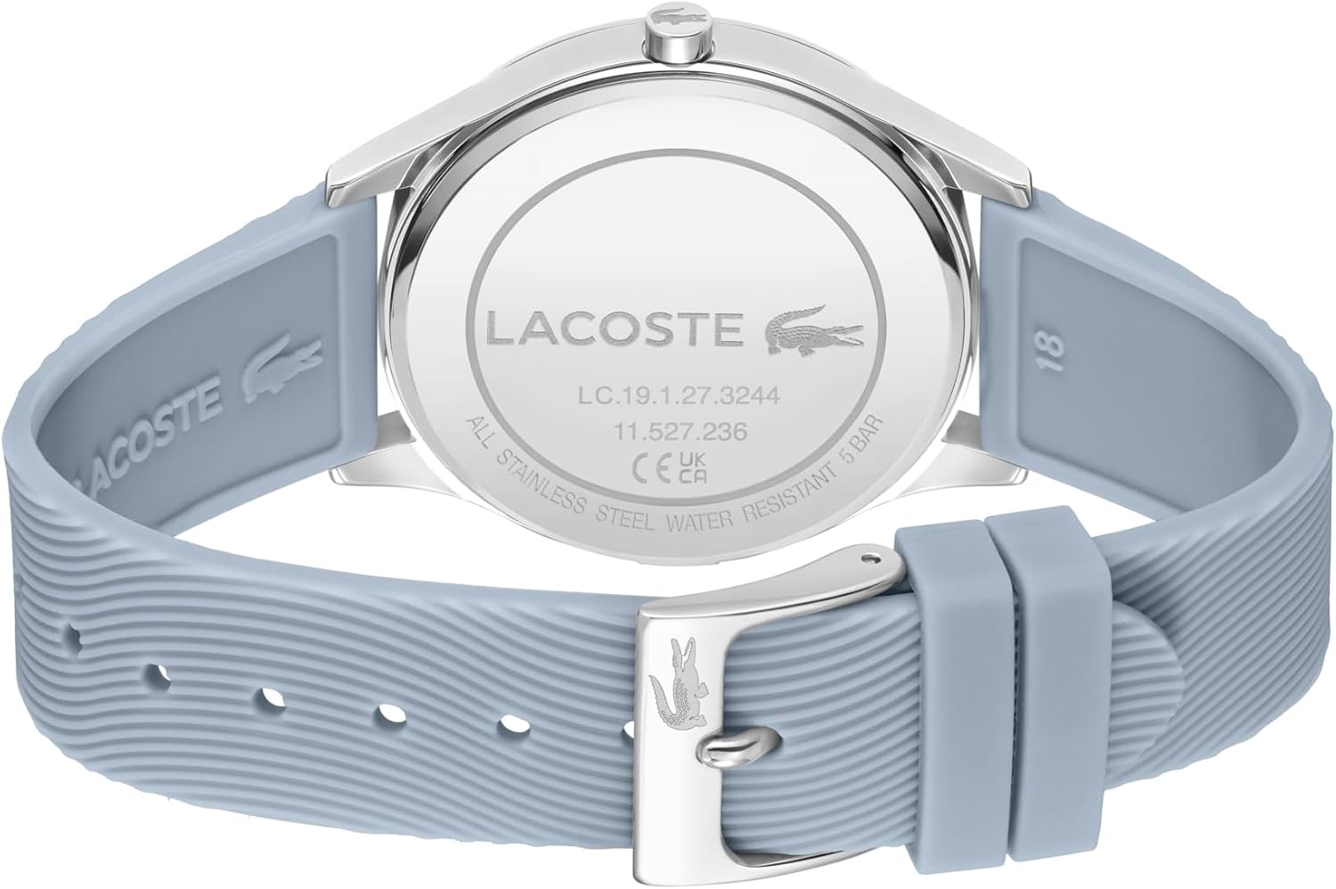 Lacoste Falda Women's 3H Quartz Watch, Silicone Wristband, Water Resistant up to 5ATM/50 Meters, Chic and Easy-to-Wear Timepiece for Her, 36mm