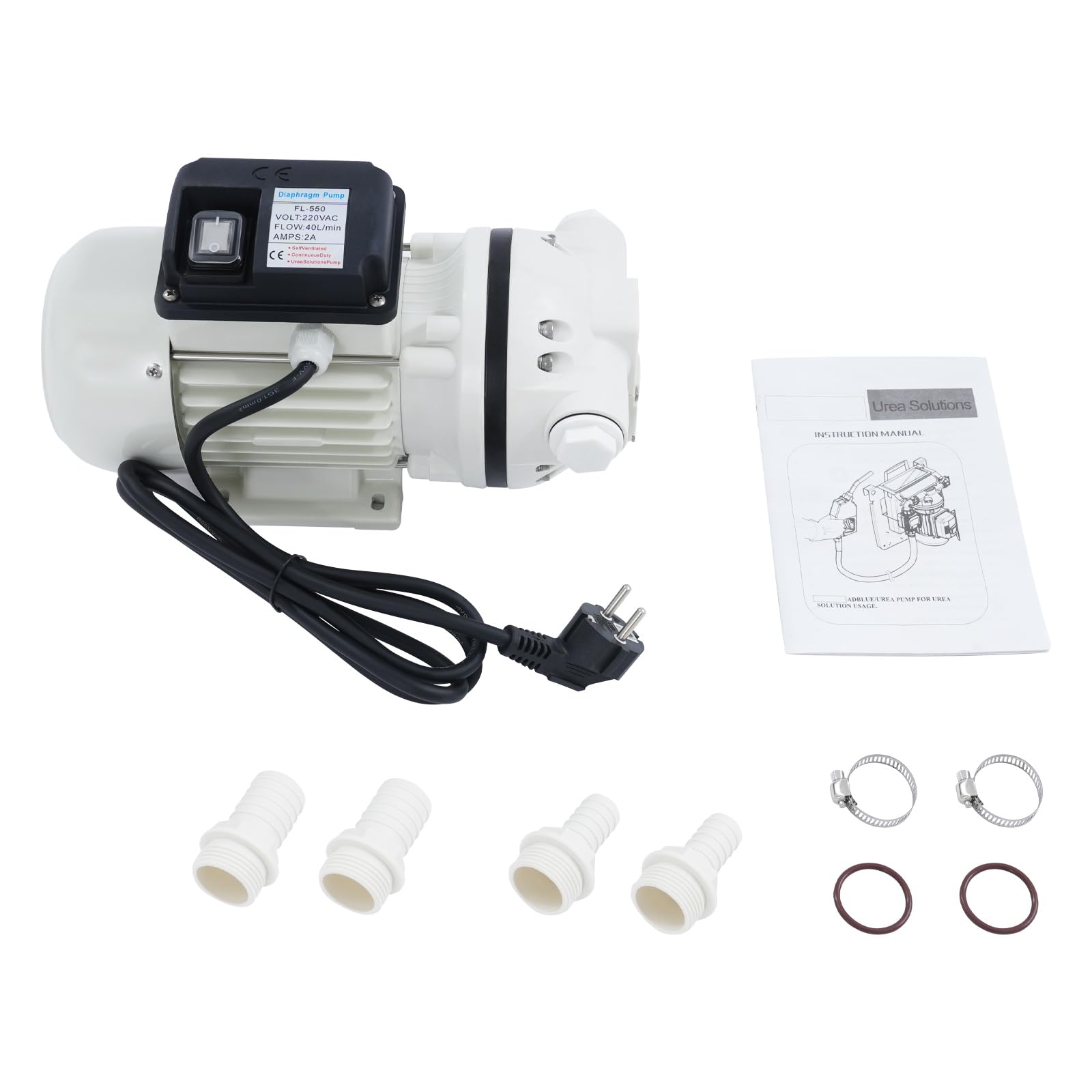 Pompe à membrane AD-Blue 220 V 330 W (50 Hz) Pompe Adblue Kit de pompe urée avec raccord 220 V 34 l/min