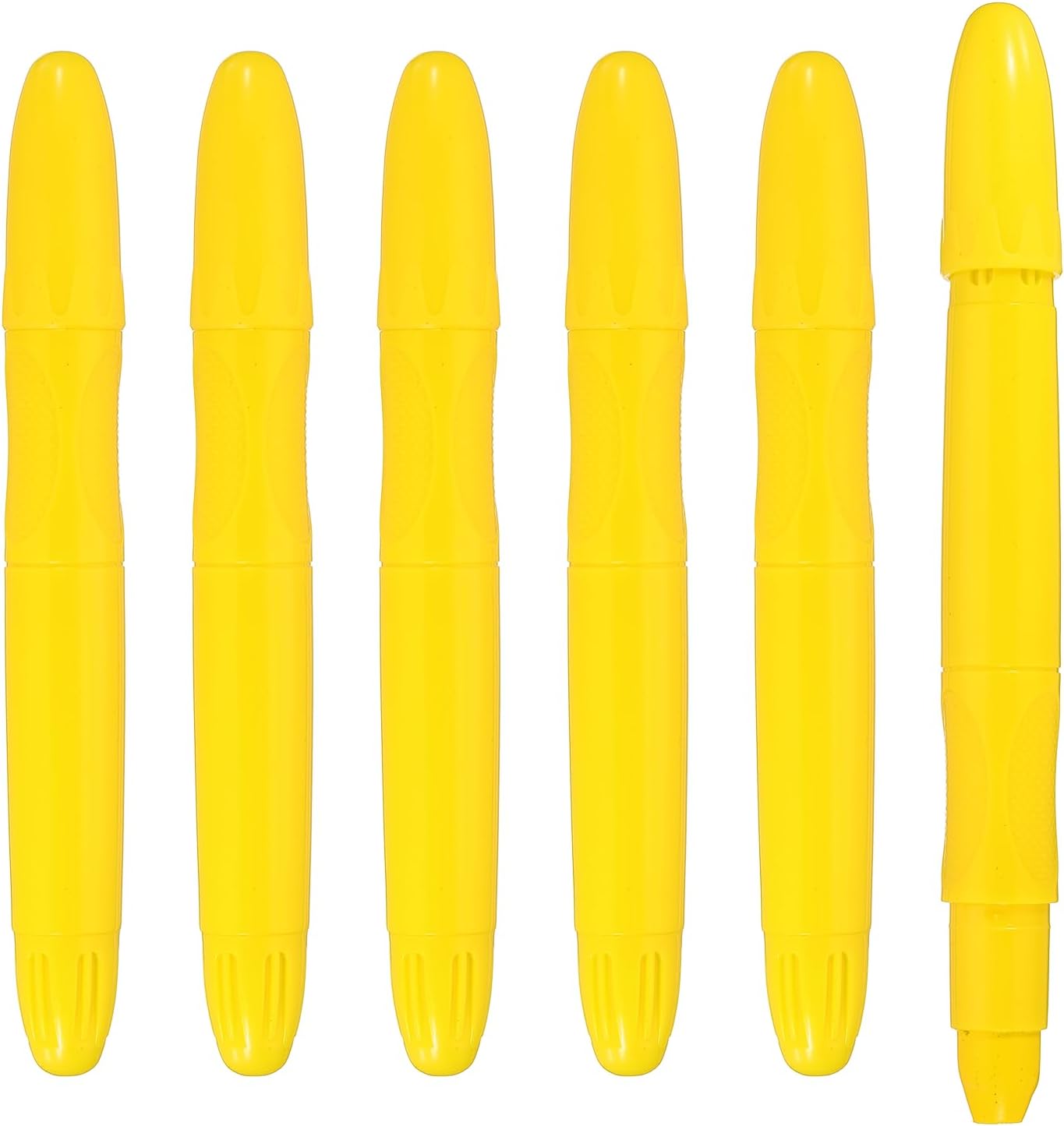 PATIKIL 6 Pack Twistable Crayons, Coloring Twist Crayon Retractable Easy to Hold Silky Washable for Coloring Books Crafts Christmas Gifts Birthday Parties Art Office Supplies, Yellow