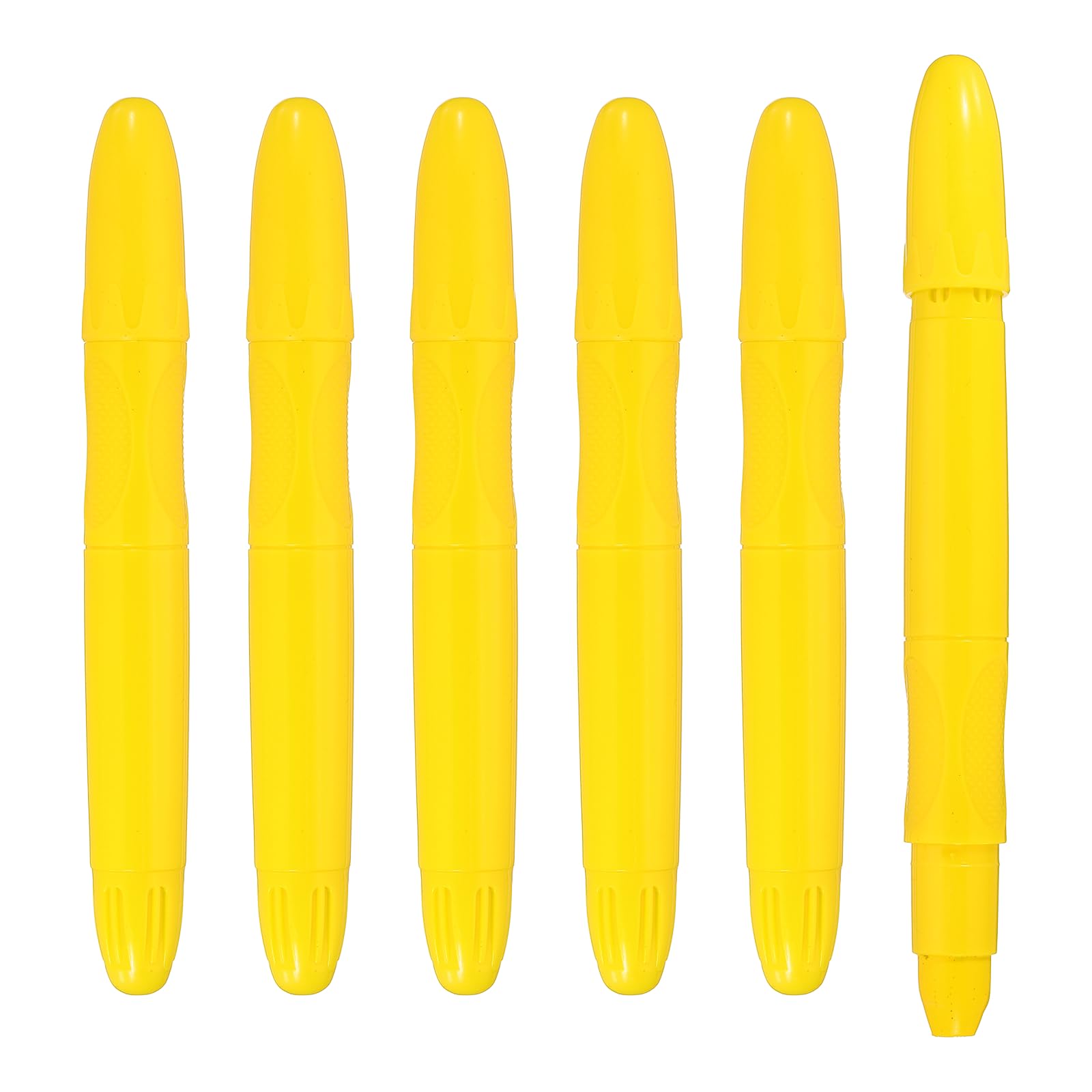 PATIKIL 6 Pack Twistable Crayons, Coloring Twist Crayon Retractable Easy to Hold Silky Washable for Coloring Books Crafts Birthday Parties Art Office Supplies, Yellow