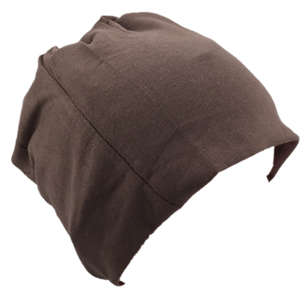 Miobo Kinder Slouch Beanie Mütze,Baumwolle,Unifarbe Graubraun-43