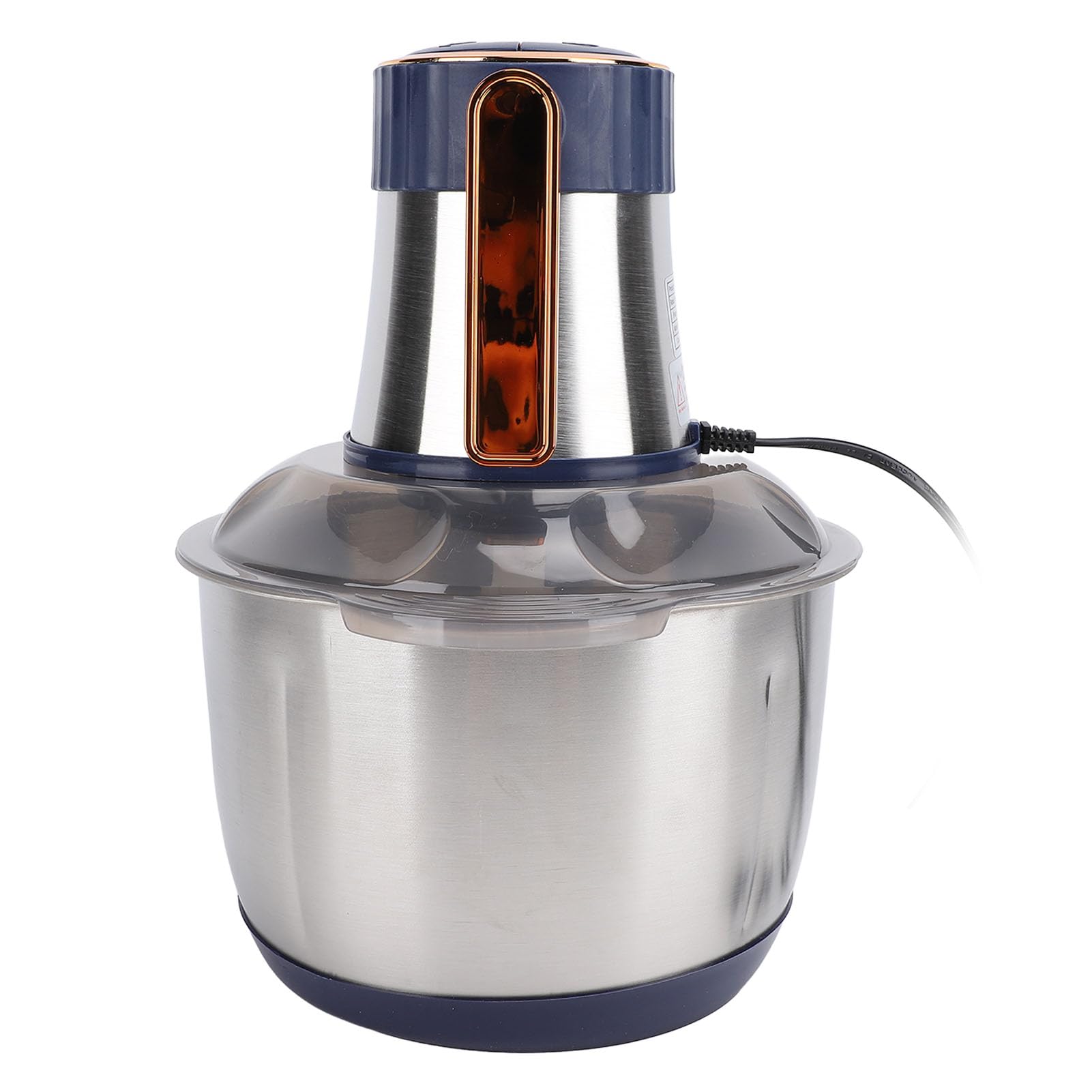 Picadora de Carne Eléctrica de 500 W con Recipiente de Acero Inoxidable de 5 L, Motor de Cobre para Cocina, Carne, Verduras, Cebolla, Ajo, Ensalada, Frutas, Nueces, Ligero y