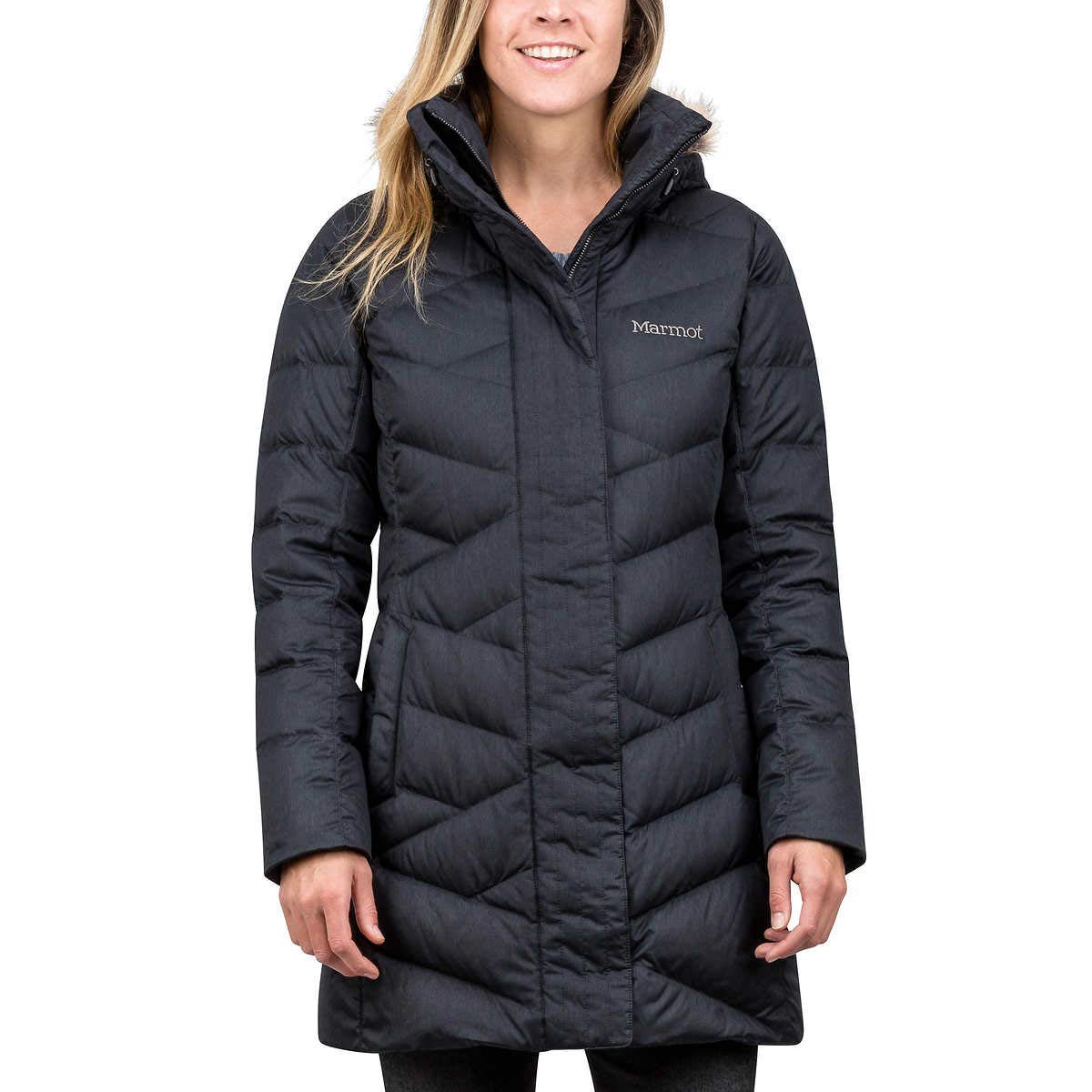 Marmot Ladies Long Down Jacket (Black