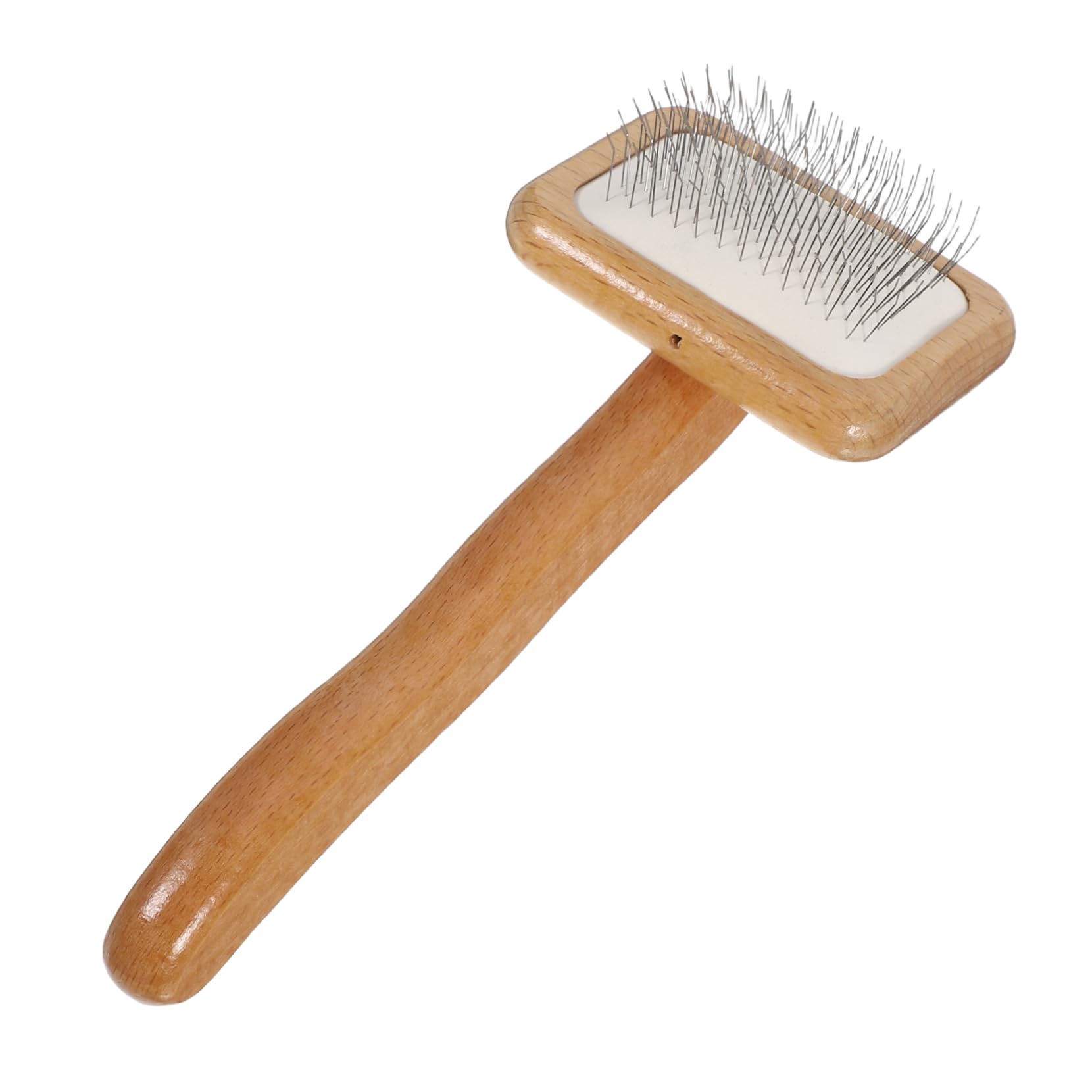 Parliky Dog Wooden Comb Cat Brush Dog Brush Pet Hair Grooming Tool Deshedding Grooming Tool Cat Comb Pet Hair Remover Tangle Remover Brown