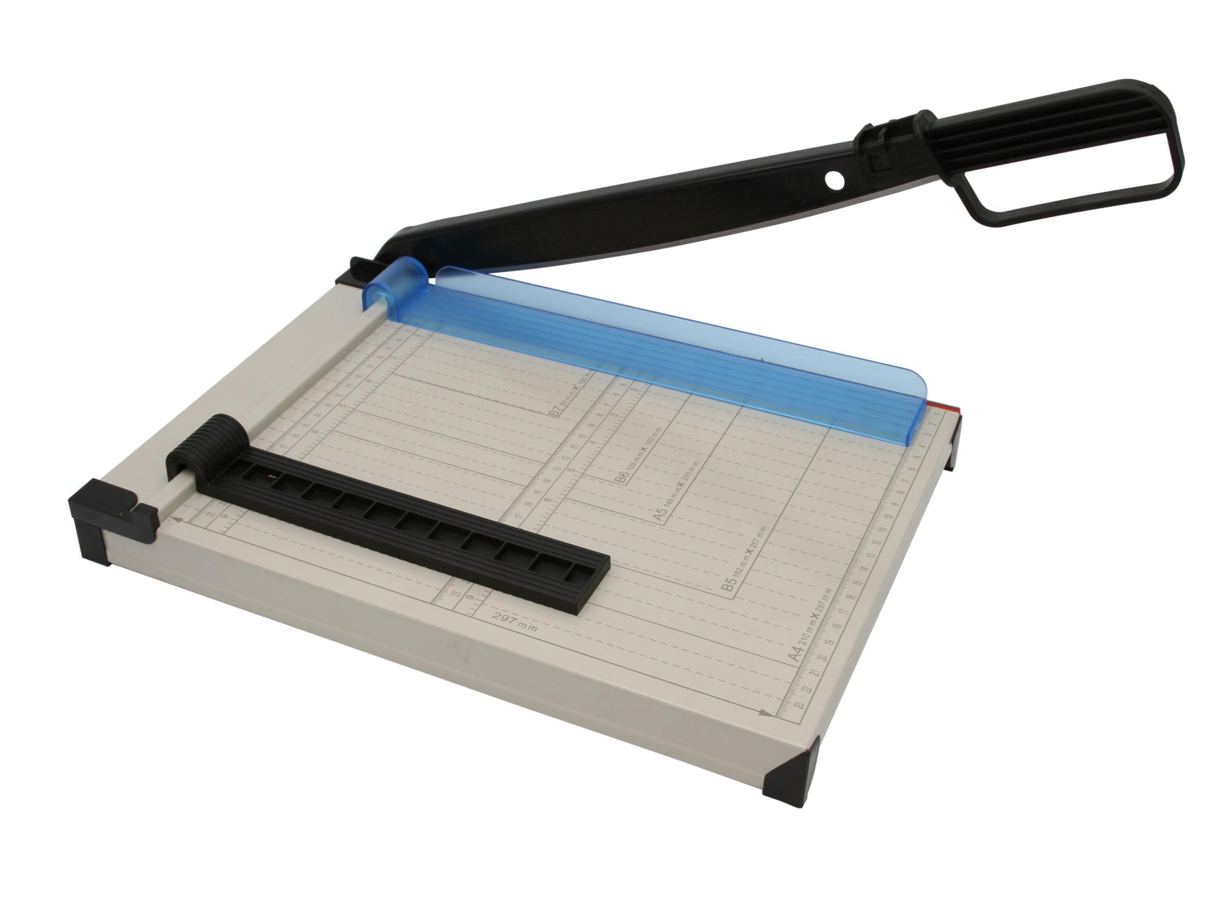 Obcinarka dźwigniowa A4 kompaktowa krajalnica do papieru z metalu, maszyna do cięcia papieru, papieru fotograficznego do 200 g/m² i papieru, do 8 arkuszy o gramaturze 80 g/m²