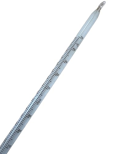 Miniatura 2 de Termómetro de laboratorio de uso general Duo Reading Termómetro líquido de vidrio de inmersión total para laboratorios, universidades de