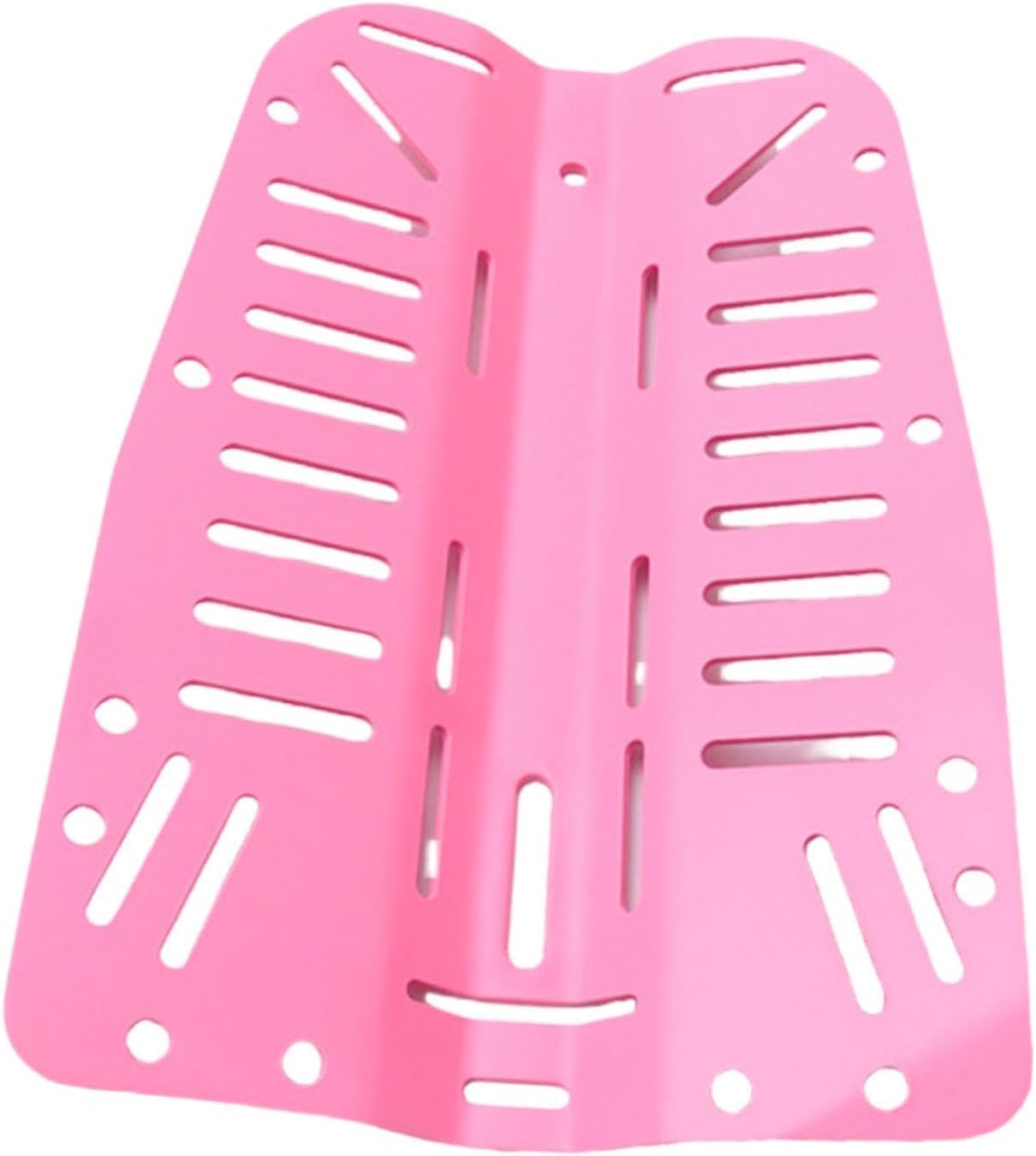 Scuba Diving Backplate Lightweight Carbon Fiber Stainless Steel Tank Support Tech Gear, Pink