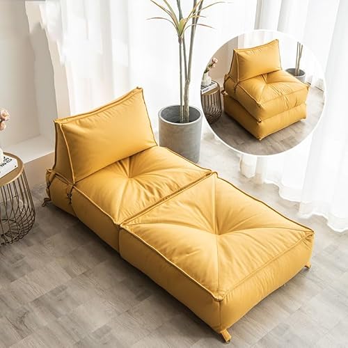 TAIVINN ソファーベッド 一人用 2WAY変換 ?? 折りたたみ ソファー 一人掛け リクライニング マットレス リクライニングチェア イス 椅子 ローソファ 簡単収納 人気 通気性 柔らかく 多機能 座り心地良い 昼休み 一人暮らし 家庭用 来客用