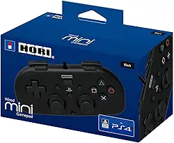 PS4 Mini Wired Gamepad (Black) by HORI - Officially Licensed by Sony