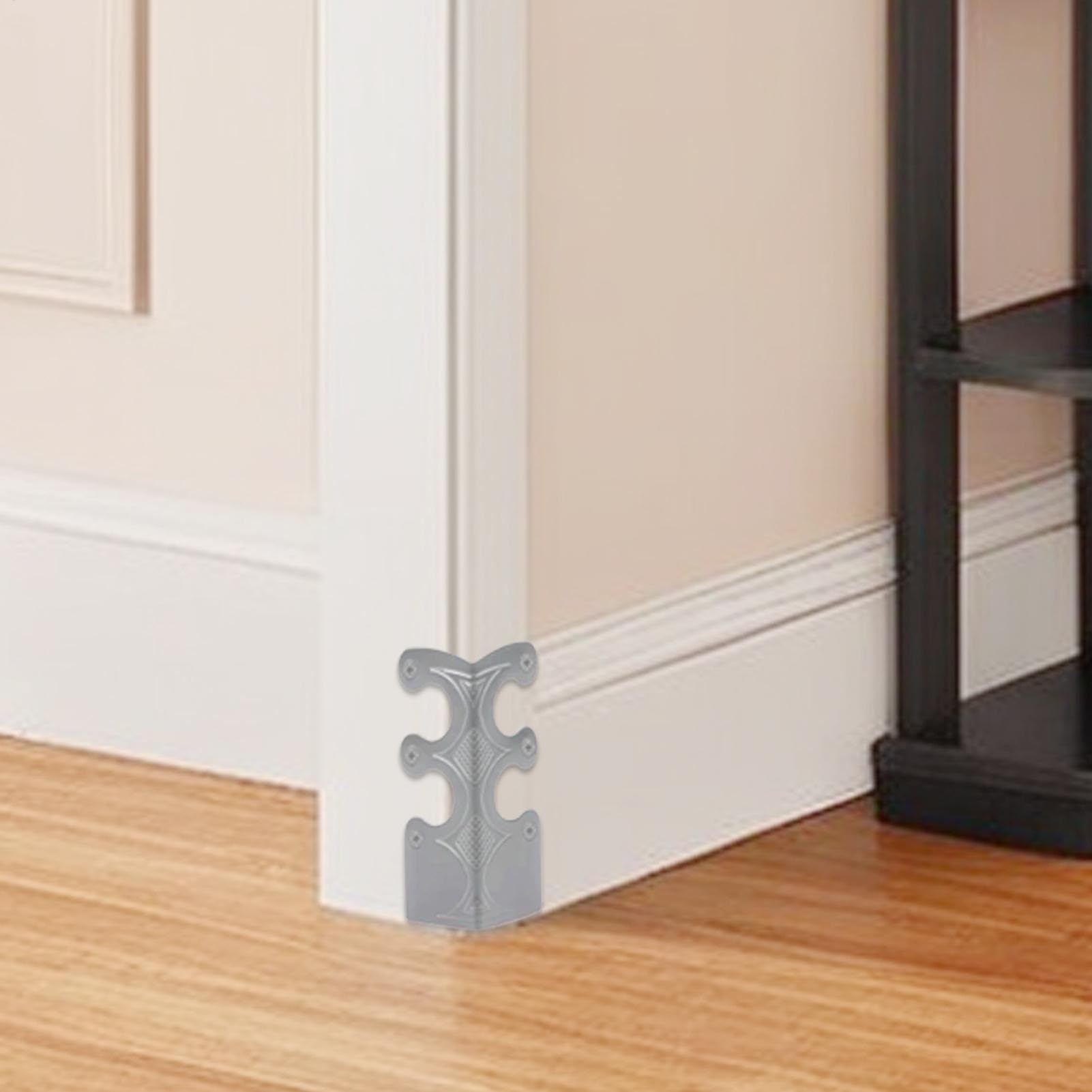 Paquete de 60 Protectores Esquinas Metal for zócalos Muebles