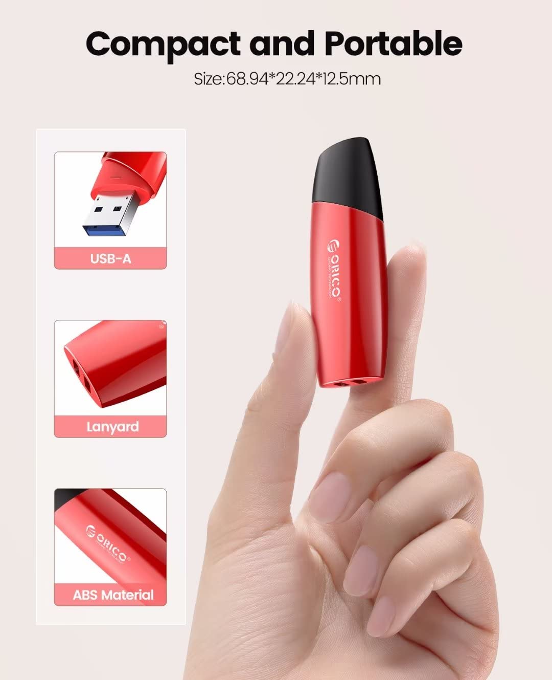 ORICO Chiavetta USB 128 GB U3S Flash Drive 260 MB/s