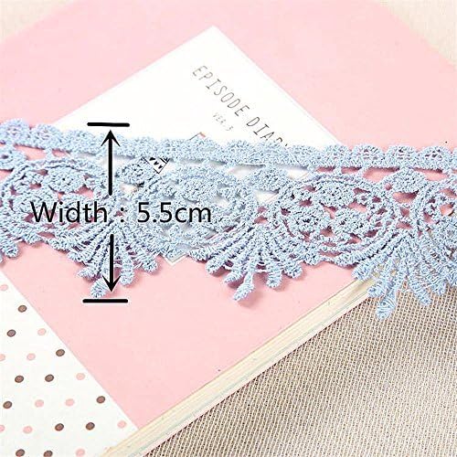 5.5CM Width Europe Trim Pattern Inelastic Embroidery Trims,Curtain Tablecloth Slipcover Bridal DIY Clothing/Accessories.(2 Yards in one Package) (Black) image 5