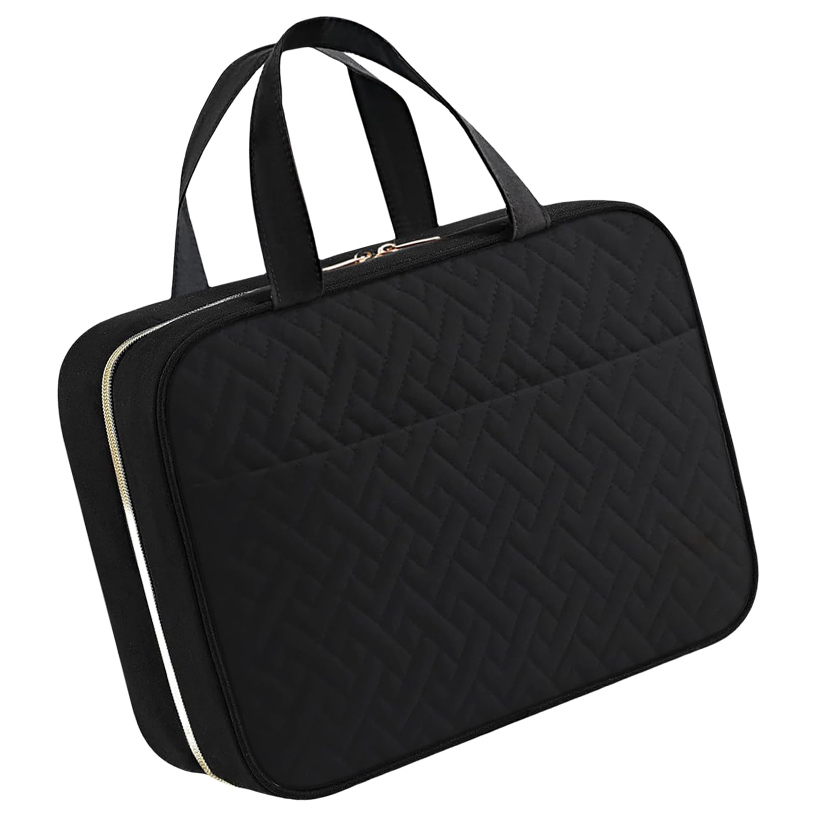 Neceser de viaje grande con gancho para colgar, bolsas de maquillaje espaciosas, organizador de cosméticos, bolsas de almacenamiento para mujeres y niñas