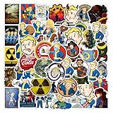 52pcs Game Stickers Pack - Waterproof Vinyl Decals for Laptop, Water Bottle, Gaming Gear, Refrigerator, Game Stickers for Adult Teens Party Favors