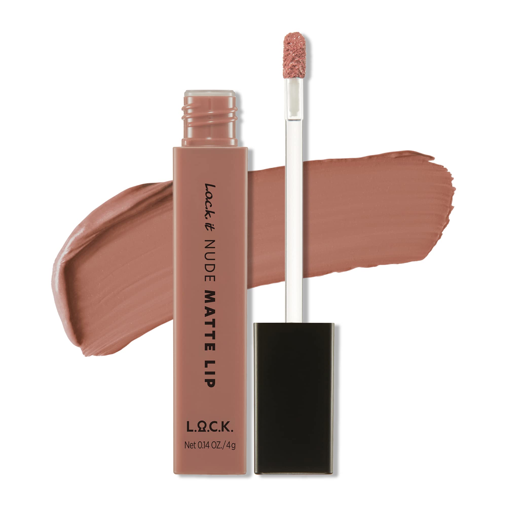 L.O.C.K. Color, it Nude Matte Lip 02 Light Mouve, Net 0.14 oz. / 4 g Matte liquid lipstick matte lip