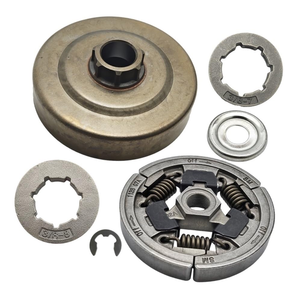 Tambour d'embrayage haute résistance pignon 7T jante 3/8 pour tronçonneuse MS381 MS341