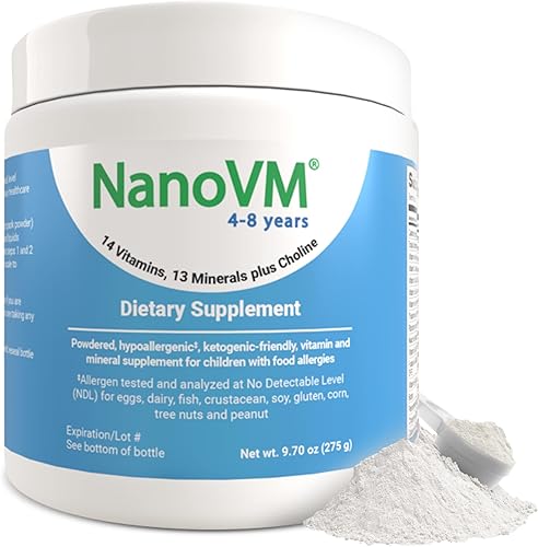 Miniatura 1 de Solace Nutrition NanoVM 4-8 970oz sin sabor en polvo hipoalergénico sin carbohidratos suplemento de vitaminas y minerales diseñado específicamente