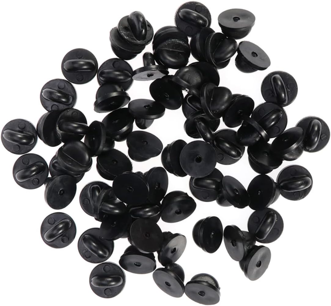 TEHAUX 750pcs Metal Pin Caps for Crafts Safety Pin Backs Replacement for Exposure Fixed Brooches